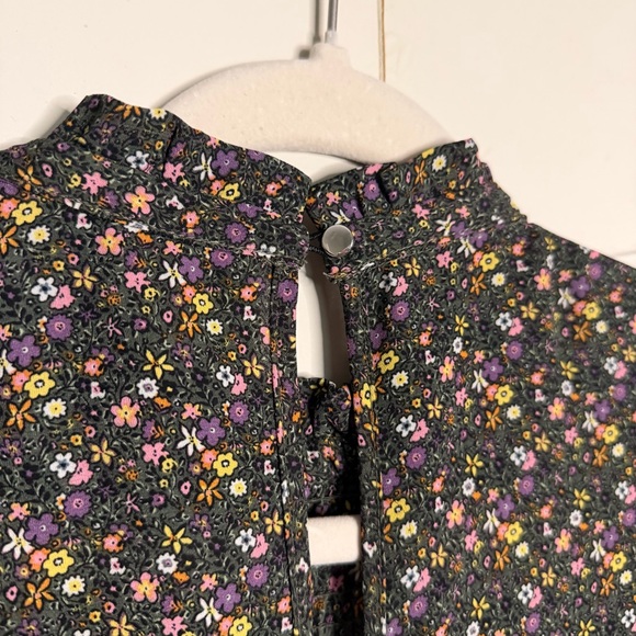 Jacqueline de Yong Floral Midi Dress - Black and Purple - Picture 12 of 12